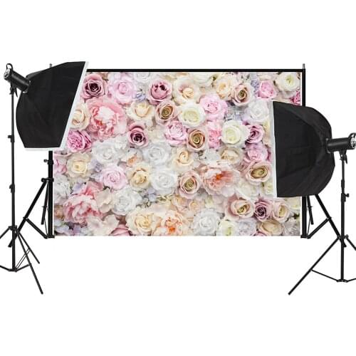 150*225cm Flowers Wall Photography Background Party Wedding Christmas Decor Baby Photo Backdrop Studio Supplies Props