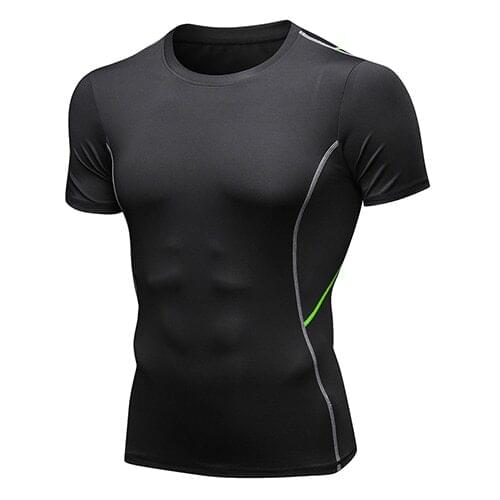 T-Shirt Running Slim Fit Tops Fitness Gym T Shirts Muscle Tee Rashguard 2021 Sport Shirt Men Quick Dry Mans