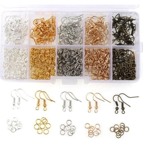 Ear Hooks Single Circle Earrings Earrings Diy Material Handmade Accessories Material Bag Set