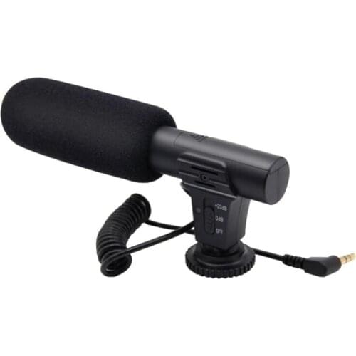 Professional On-Camera Microphone for Interview Photography Recording Speech Short Videos Mic Compatible Smartphone SLR Camera