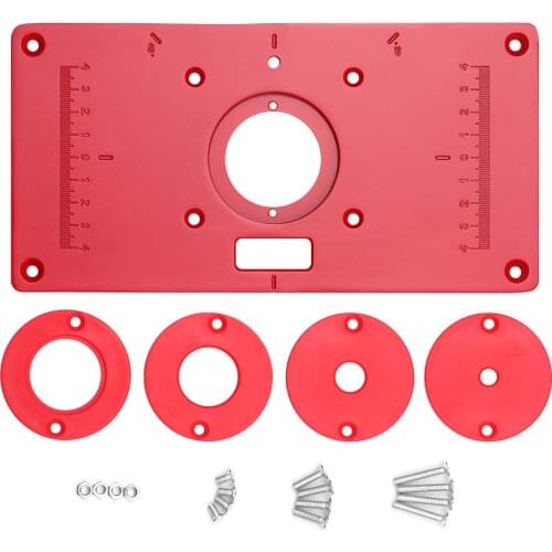 Multifunctional Router Table Aluminum Alloy Insert Plate Woodworking Benches Carpenter Trimming Machine Flip Chip Board
