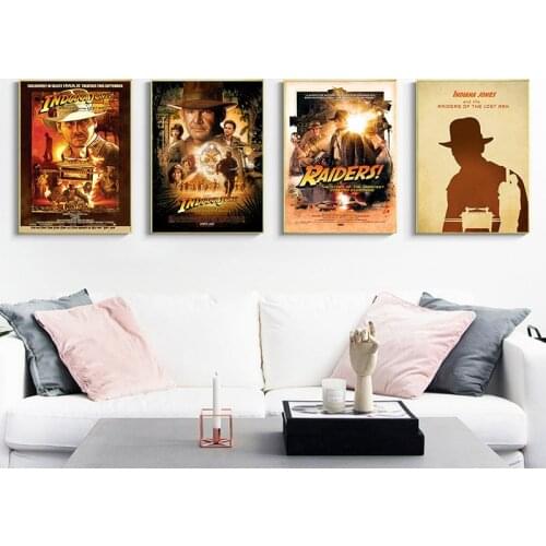 Movie Art Raiders of the Lost Ark Wall Room Canvas Paintings Cafe Bar Modular Home Decor Pictures