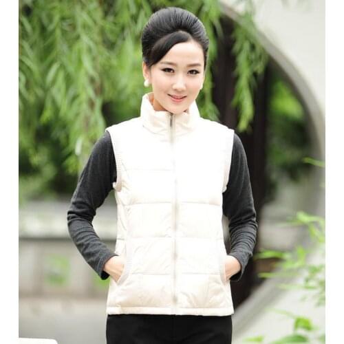 Hot new winter down vest coat women outerwear fashion jackets womens vests brand clothing Large size XL-4XL