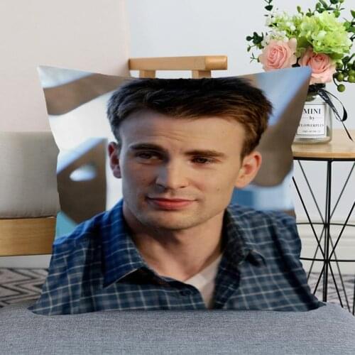 New Arrival Chris Evans Star Pillowcase Wedding Decorative Pillow Cover Custom Gift For (one Sides) Printed Pillow Cases