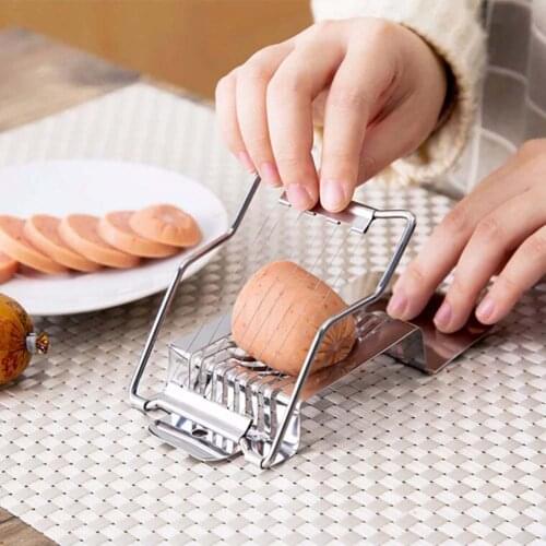 Stainless Steel Egg Slicer Cutter Boiled Egg Fruit Vegetable Mushroom Slicer Multifunction Kitchen Accessories Tools