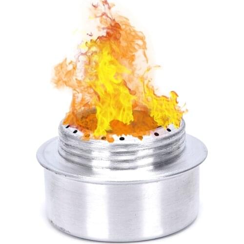 Portable Mini Aluminum Alloy Alcohol Stove with Lid Outdoor Camping Hiking Picnic Backpacking Ultralight Cooking Stove