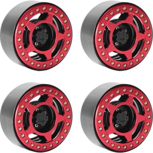 RC Bead Lock Wheels Rims For 1/8Th Scale RC Crawler Car Crawler SCX10-KM2 RR10 Wraith 90056 TRX4 D90 For TRAXXAS