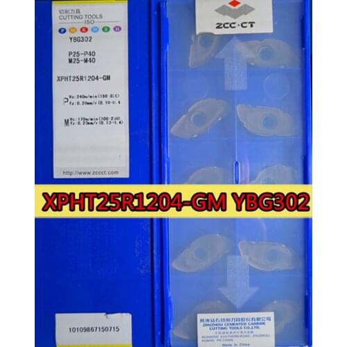 XPHT25R1204-GM YBG302 10pcs 100% original Zcc.ct carbide insert Processing: stainless steel, steel
