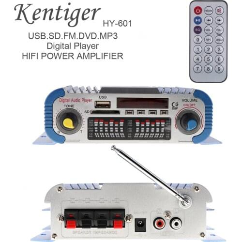 2 Channels Hifi Universal Digital Car Audio Stereo Power Amplifier Sound Mode Audio Music Player Support USB / FM / SD