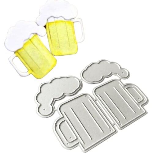 Beer Metal Cutting Dies Stencil Scrapbooking DIY Album Stamp Paper Card Embossing Decor Craft New Dies for 2020