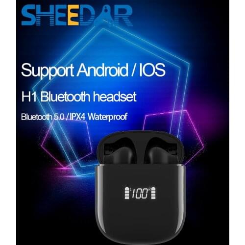 H1 Wireless Headphones Bluetooth 5.0 Earphone TWS HIFI Mini In-Ear Sports Running Headset Support iOS/Android Phones HD Call