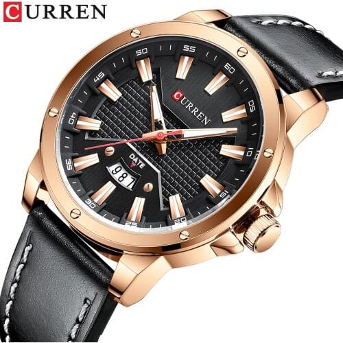 CURREN New Fashion Mens Watches Top Brand Luxury Sport Watch Men Quartz Date Clock Waterproof Business Wristwatch Relogio