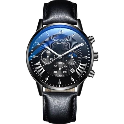 Men Watches Luxury Famous Brand Men Leather Strap Calendar Watch Men Military Sport Luminous Quartz Watch relogio masculino Hot