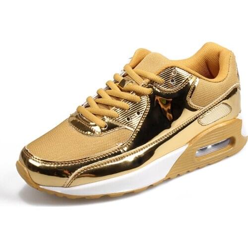Golden Women Running Shoes Breathable Sneakers Woman Damping Sports Womens Shoes Lightweight Outdoor Walking Jogging Trainers 7