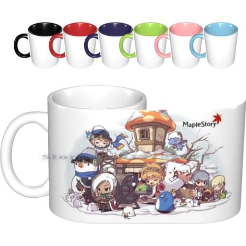 Maplestory Snowy ( Updated! ) Ceramic Mugs Coffee Cups Milk Tea Mug Maplestory Maplestory2 2 Story Maple Game Games Cute Mmo