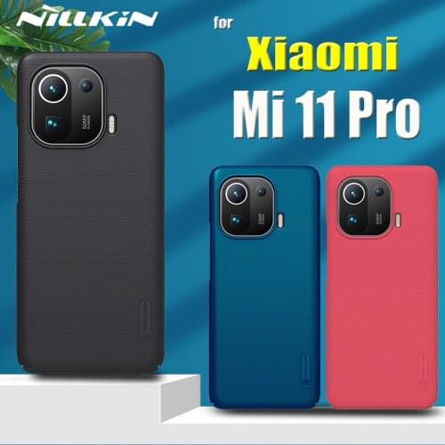 Nillkin Frosted Shield Case for Xiaomi Mi 11 Pro Hard PC Plastic Shockproof Phone Back Cover on Mi11 Pro Coque Capa