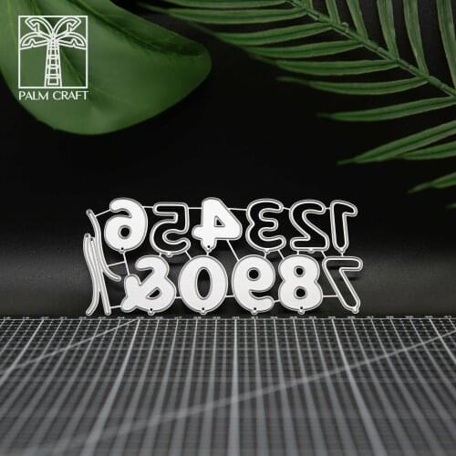 Numbers Metal Die Cutting Dies Stencil Scrapbooking DIY Album cards Stamp Paper Crafts Embossing Cuts mould blade
