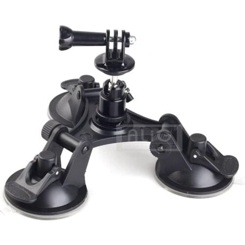 Mini Camcorder for Gopro Accessories Car Sucker Mount Holder Base for Hero 4 3 SJCAM SJ4000 SJ5000 SJ6000