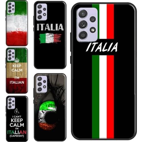 Italian Italy Flag Soft Case For Samsung A72 A52 A32 A12 A40 A50 A70 A31 A41 A51 A71 A21S A20e Phone Cover