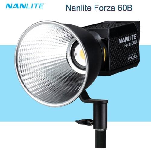 Nanlite Forza 60B 60w Photography Fill Light 2700K-6500K Spotlight Portable Outdoor Shooting Lighting For Video