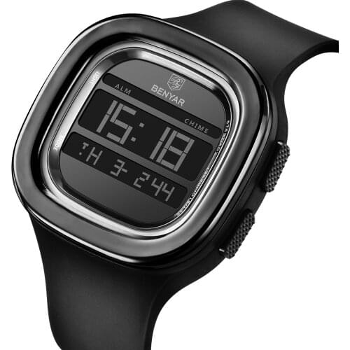 2018 NEW BENYAR Latest Electronic Mens Watch Shockproof Durable Automatic Date Top Luxury Electronic Digital Sports Mens Watch