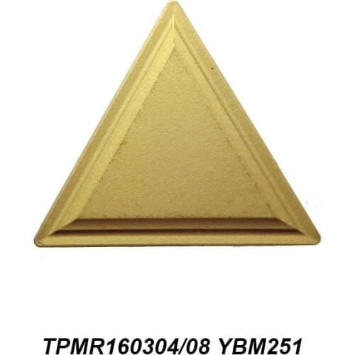 Original TPMR 160304 160308 TPMR160304 TPMR160308 YBM251 Tool Holder For External Machining CNC Milling Cutter Insert Carbide