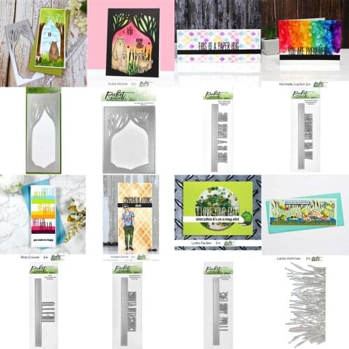 Panalisacraft 8 styles Christmas Frame background Cutting Dies background diecut scrapbooking Album Paper Card Craft Embossing