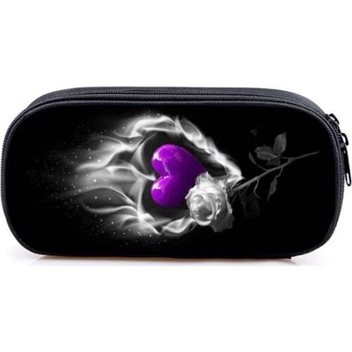 New styles flowers fashion pencil bag boys high quality nylon pencil case children school supplies stationery