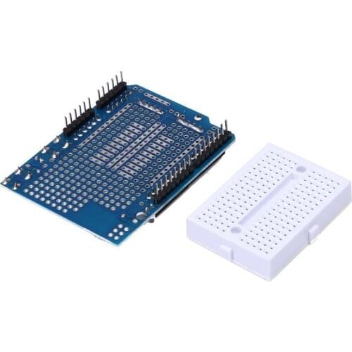 Uno R3 Proto Shield Prototype Expansion Board With Syb-170 Mini Breadboard Based For Arduino Uno Protoshield