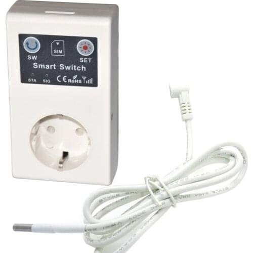 EU GSM Power Socket Remote Control Switch Relay Smart Intelligent Sockets Outlet 3000W SMS Call Android App Home Automation