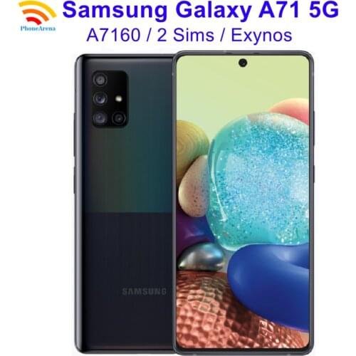 Original Samsung Galaxy A71 5G 98% Almost New Unlocked Dual Sim Cell Phones A7160 6.7" 8GB+128GB ROM Snapdragon Octa Core NFC