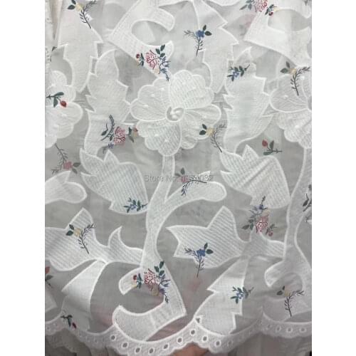 Wedding Lace Fabric Embroidered Flower Twig Dress Dress Lace Mesh Fabric HF285