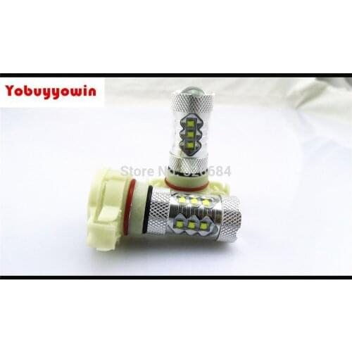 Free Shipping 2pcs Purchase Highlight H16 5202 2504 P1 19W PG20-3 80W 1000lm Cree Chips LED White Light Car Foglight (DC 12~24V)