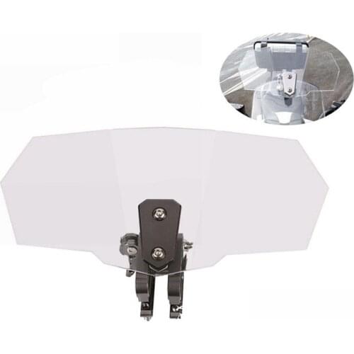 Universal Motorcycle Windshield Airflow Adjustable Windscreen Wind Deflector For Harley BMW Honda Yamaha Kawasaki New