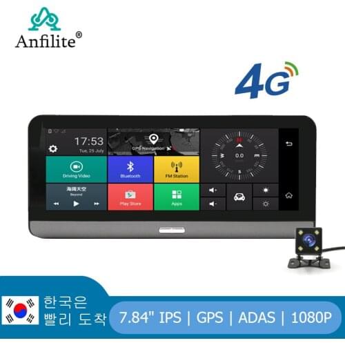 8'' 4G Car ADAS DVR rearview mirror FHD WiFi Android 5.1 GPS Navigation Dash cam Dual Camera 1080P Night vision auto Recorder