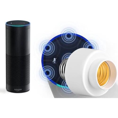 WiFi E26 E27 Lamp Socket Smart WiFi Light Holder White Converter Screw Bulb Converter Lamp Base Connector Lighting Plug Socket