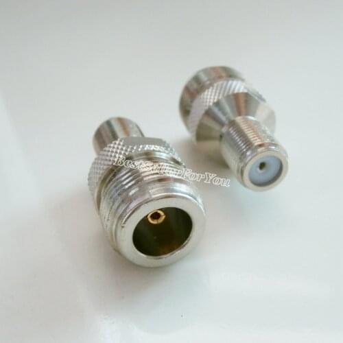 1Pcs F Female Jack To N Female Outside Screw Straight Connector RF Converter Adapter