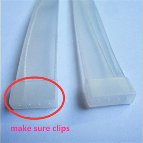 100 pcs Silicon clip, end caps use for SMD 5050 3528 3014 5630 ws2801 ws2811 ws2812b waterproof led strip light non-2--4 hole