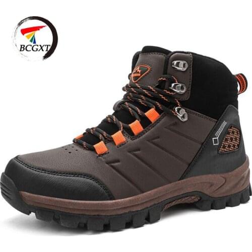 2020 New Spring Autumn Waterproof Ankle Boots Breathable Motorcycle Boots Mens Sneakers Fashion Outdoor Hiking Boots Men Boots