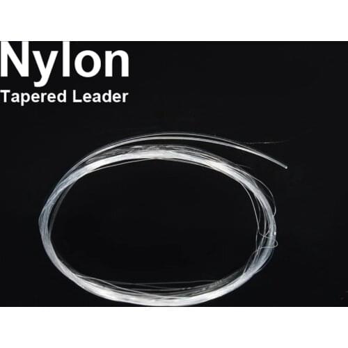 Bimoo 2PCS Fly Fishing Line Nylon Monofilament Leader Tippet Line Tapered Fly Fishing Leader Tippets 0X 1X 2X 3X 4X 5X 6X 7X