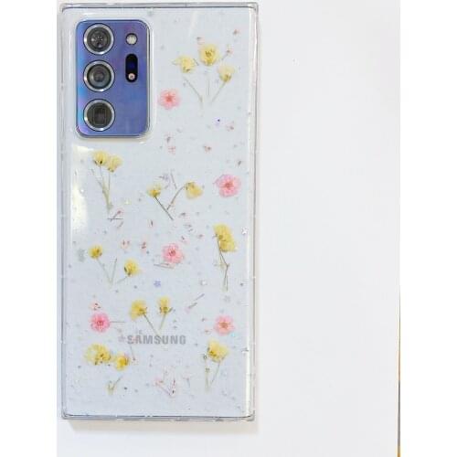 Bling Sequin Real Small Flower Case For Samsung Galaxy A71 A51 A41 A31 A21 A21s A11 A01 A50 A50s A30s A40 A30 A20 A10E A20E