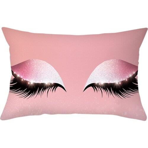 Eye Lash Decorative Throw pillows Cushion Cover 30x50 Polyester Pillowcase Cushions Home Decor Sofa Living Room Pillow Cases