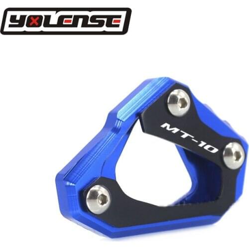 For YAMAHA MT-10 MT10 FZ-10 MT FZ 10 2016 2017 2018 Motorcycle Kickstand Foot Side Extension Pad Support Plate Enlarge Stand