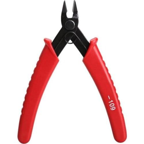 Mini 5 Inch Electrical Crimping Plier Snip Cutter Hand Tool Red Handle