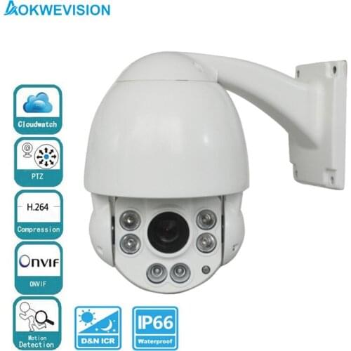 Full HD 1080P 2 megapixel 10X optical zoom 50m IR night vision outdoor p2p Mini PTZ POE CCTV camera Onvif ip Network speed dome