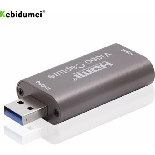 Kebidumei HD 1080P HDMI-compatible To USB 2.0 3.0 Video Grabber Record Box Video Capture Card FOR PS4 Game DVD Camcorder