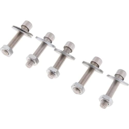 5x Universal Stainless Steel M6/6mm Button Head Socket Cap Screw Hex Nuts Washers Set