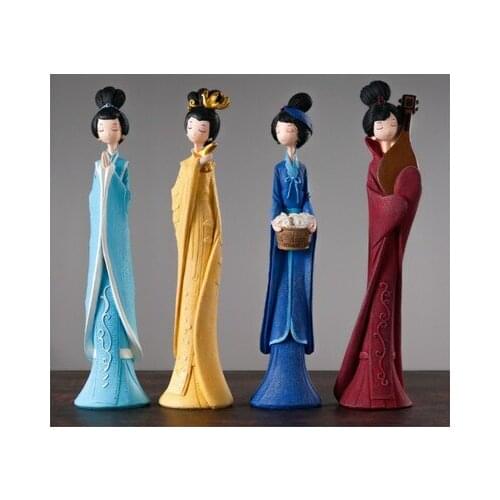 Creative four most beautiful women costume decoration girls bedroom furnishing articles handicraft girl a birthday present