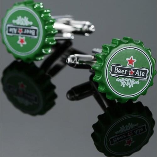 Bottle cap cufflinks brand new fashion brand jewelry mens business shirt suit badge pin wine cap cufflinks Wholesale & retail