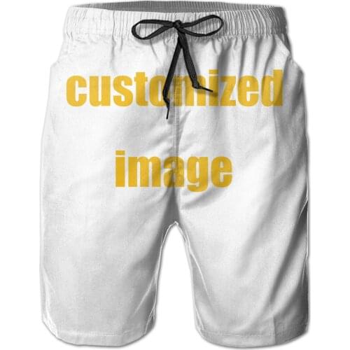 NOISYDESIGNS Summer Men Customized Printed Unisex Beach Trunks Quick Dry Board Shorts Loose Drawstring Casual Shorts Custom